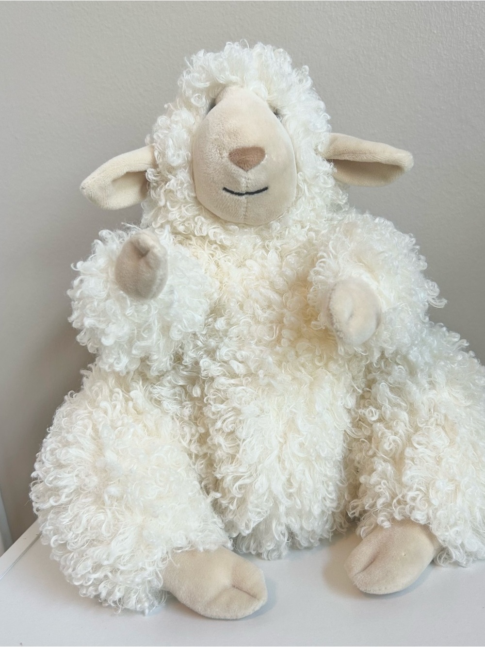 Jellycat Bobbleton Sheep (Retired)Curly Plush Sitting Nursery Decor
10" - Picture 8 of 13